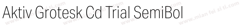 Aktiv Grotesk Cd Trial SemiBold字体转换